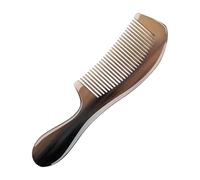 Buffalo Horn Comb, Ox Horn Comb,Wide Tooth Hair Brush Natural Anti-Static Braid Natural Horn - Beard Massage Hand Bone Brush for Hair M