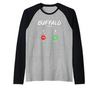 Buffalo is Calling and I Must Go New York Traveling Raglan Baseball Tee