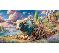buffalo Jigsaw Puzzle 1000Pc Recycled Paper Impossible Hard Difficult Educational Game Decompression Great Gift Idea 38x52/1000pcs