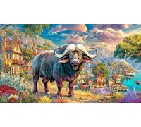 buffalo Jigsaw Puzzles 1000 Piece Recycled Paper Impossible Hard Difficult Great Gift Idea for Adults Educational Game Challenge 38x26/1000pcs