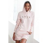 Buffalo Kangaroo Pocket Sweat Dress Light Pink