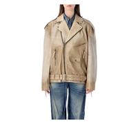 Buffalo Leather Biker Jacket - female - Golden Goose - Leather Jackets - Multicolor - XS - Jackets XS