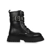 Buffalo Lennox Lace Up Mid Women's Boots, Black, 7 UK