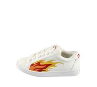 Buffalo Liberty Vegan Womens Fashion Trainers in White Red - 5 UK