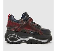 Buffalo London London Classic Low Trainers in Black & Red UK 4 (EU 37)