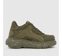 Buffalo London London CLD Echo Trainers in Green Multi UK 4 (EU 37)
