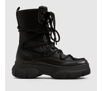 Buffalo London London Doozer Double Lace Boots in Black UK 6 (EU 39)
