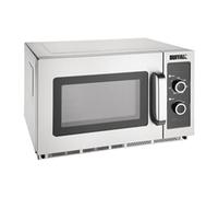 Buffalo Manual Commercial Microwave Oven in Silver Stainless Steel - 1800W
