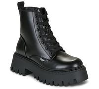 Buffalo Mid Boots ASPEN LACE UP in Black 3