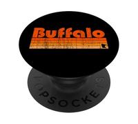 Buffalo, Minnesota Retro 80s Style PopSockets Adhesive PopGrip