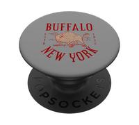 Buffalo New York American Bison Buffalo Vintage Retro PopSockets Adhesive PopGrip