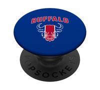 Buffalo New York NY Bison Classic Athletic Sport Vintage PopSockets Adhesive PopGrip