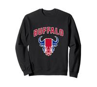 Buffalo New York NY Bison Classic Athletic Sport Vintage Sweatshirt
