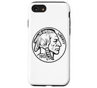 Buffalo Nickel Coin Collector Five Cent Numismatics 1913 USA Case for iPhone SE (2020) / 7/8