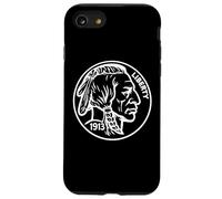 Buffalo Nickel Coin Collector Five Cent Numismatics 1913 USA Case for iPhone SE (2020) / 7/8