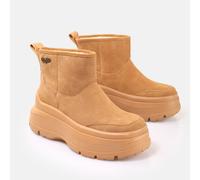 Buffalo Olympia Pull On LO Warm Womens Cognac Boots - Brown - Size UK 6