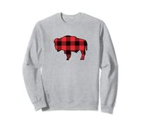 Buffalo Plaid American Bison Buffalo Christmas Graphic Sweatshirt