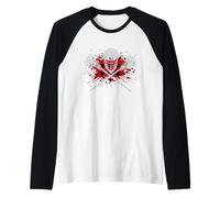 Buffalo Plaid Boys Lacrosse Christmas Matching Family Pajama Raglan Baseball Tee