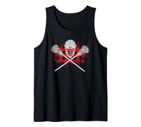 Buffalo Plaid Boys Lacrosse Christmas Matching Family Pajama Tank Top