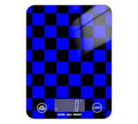 Buffalo Plaid Check Black Blue Baking food measuring scale 11lb/0.18oz, 5kg/5g waterproof small kitchen scale grams with 4 unit for roasting Dieting pesa digital para alimentos