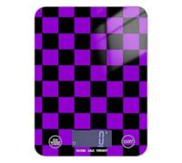 Buffalo Plaid Check Black Violet bakers small food scales for kitchen 11lb/0.18oz, 5kg/5g waterproof scale in grams and oz with 4 unit for Spices Dieting báscula para pesar alimentos