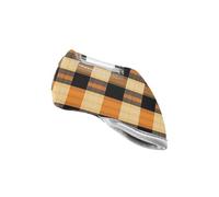 Buffalo Plaid Check Gold Orange Golf Club Iron Head Covers Premium Golf Iron Headcovers Fit for Most Brands
