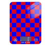 Buffalo Plaid Check Red Blue bariatric food weight scale 11lb/0.18oz, 5kg/5g waterproof small kitchen digital scale with 4 unit for Espresso Cooking peso digital para comida
