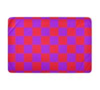Buffalo Plaid Check Red Violet Extra Large Resuable Changing Pad Covers Soft Absorbent Baby Diaper Changing Pad Machine Washable Travel Mattress for Infant Baby, 52" L x 34" W cama para