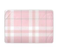 Buffalo Plaid Check Tartan Scotland Peach Extra Large Resuable Changing Pad Covers Waterproof Washable Pets Potty Training Mat Cute Cool Incontinence Pads for Children Adults Pets, 52" L x 34" W
