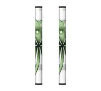 Buffalo Plaid Cover 2Pcs Refrigerator Door Handle Covers, 4 Leaf Clover Kitchen Appliance Handle Cover for Fridge Microwave Stove Oven Dishwasher Decor