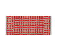Buffalo Plaid Red and Grey Lace Trim Washing Machine Top Cover with Heavy Duty Side Pouch, Superior Protective Washing Machine Mat, Fits Most Washing Machines or