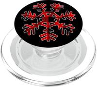 Buffalo Plaid Snowflake Christmas Decorations cold winter PopSockets PopGrip for MagSafe