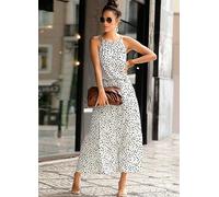 Buffalo Polka Dot Print Maxi Dress White