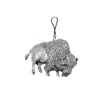 Buffalo PP-W11 English Pewter Emblem on a Mobile Phone Charm
