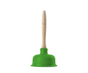 Buffalo - Premium Green Cup Drain Plunger - Heavy Duty Unblocker - For Kitchen and Bathroom - 15cm