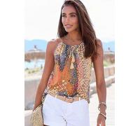 Buffalo Printed Beach Top Orange Print