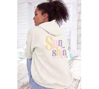 Buffalo Printed Casual Hoodie Cream