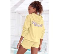 Buffalo Printed Casual Hoodie Yellow