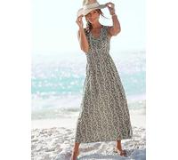 Buffalo Printed Wrap Maxi Dress Khaki Print
