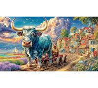 buffalo Puzzle for Adults 1000 Pc - Fun Family Game Educational Challenge Hard Difficult 38x26/1000pcs