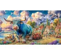 buffalo Puzzle for Adults 1000 Pc - Fun Family Game Educational Challenge Hard Difficult 38x26/1000pcs