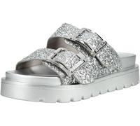 Buffalo Raya Ari Glam Women's Mules - Vegan Glitter, silver, 6 UK