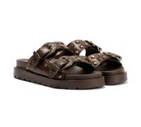 Buffalo Raya Ari West Leather Women's Brown Sandals - UK 6