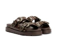 Buffalo Raya Ari West Leather Women's Brown Sandals - UK 6.5