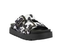 Buffalo Raya Ari Women's Black/White Cow Sandals