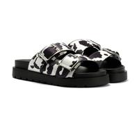 Buffalo Raya Ari Women's Black/White Cow Sandals UK 4