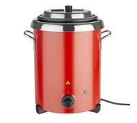 Buffalo Red Soup Kettle with Handles 57L / 348X255mm Stainless Steel Electric