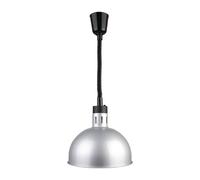 Buffalo Retractable Dome Heat Lamp Silver 2.5kW - DY461