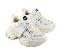Buffalo Saturn Lace Women's White Trainers - UK 6.5