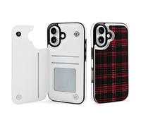 Buffalo Scottish Tartan Plaid Checkered Red Cell Phone Flip Case Compatible with iPhone 16/16 Plus/16 Pro/16 Pro Max/16 E/SE4 Soft Protective Shell